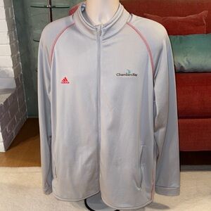 ⛳️🏌️Chambers Bay Golf Adidas ClimaWarm Light Gray Full-Zip Men's Jacket